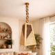Handmade Bamboo Trapeze Hanging Lamp